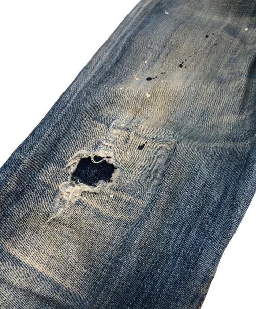 DSQUARED2（ディースクエアード）DSQUARED2 (ディースクエアード) ADED BLUE WASH SKATER インディゴ サイズ:44の古着・服飾アイテム