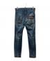 DSQUARED2 (ディースクエアード) ADED BLUE WASH SKATER インディゴ サイズ:44：11000円