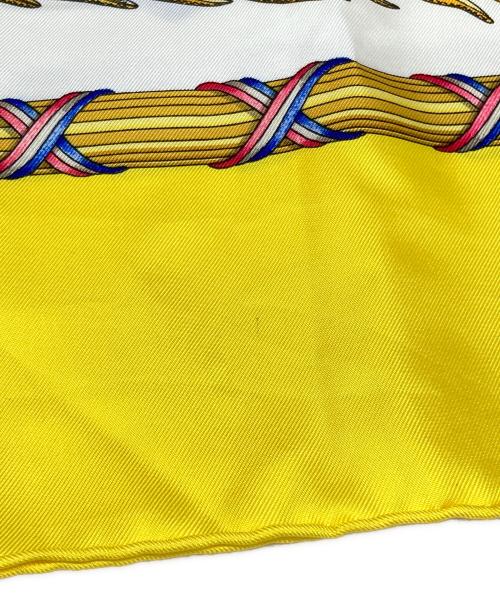 HERMES（エルメス）HERMES (エルメス) カレ90 シルクスカーフ イエロー サイズ:下記参照の古着・服飾アイテム