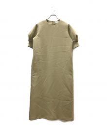 RIM.ARK（リムアーク）の古着「Tuck sleeve long OP」｜ベージュ