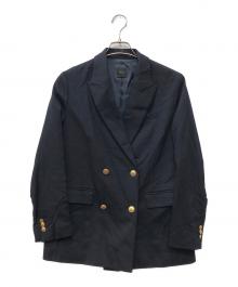 Spick and Span（スピック＆スパン）の古着「ダブルクロスピークドラペルジャケット」｜ネイビー