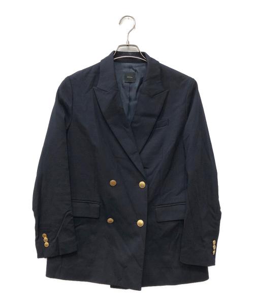 Spick and Span（スピック＆スパン）Spick and Span (スピックアンドスパン) ダブルクロスピークドラペルジャケット ネイビー サイズ:36の古着・服飾アイテム