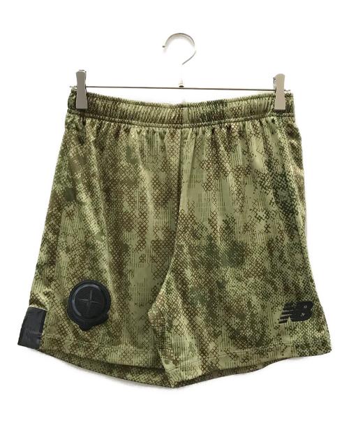 STONE ISLAND（ストーンアイランド）STONE ISLAND (ストーンアイランド) NEW BALANCE (ニューバランス) フットボールショーツ オリーブ サイズ:Lの古着・服飾アイテム