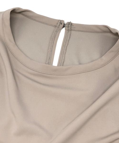 Whim Gazette（ウィムガゼット）Whim Gazette (ウィムガゼット) ストレッチポンチワンピース グレー サイズ:Fの古着・服飾アイテム