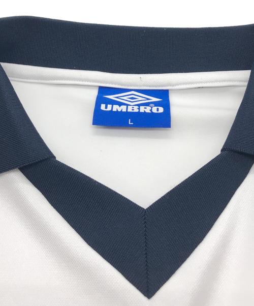 SEDAN ALL-PURPOSE（セダンオールパーパス）SEDAN ALL-PURPOSE (セダンオールパーパス) UMBRO (アンブロ) TOXGO別注「Game Shirt」 ホワイト サイズ:Lの古着・服飾アイテム