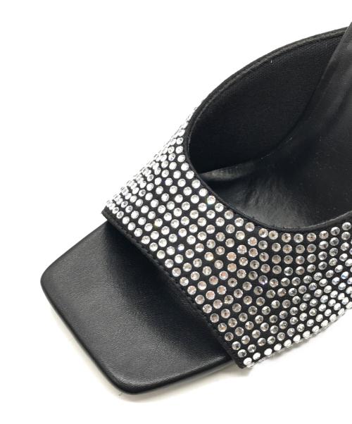 darich（ダーリッチ）darich (ダーリッチ) クリスタルビジューサンダル ブラック サイズ:Sの古着・服飾アイテム