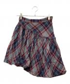 Vivienne Westwood RED LABELヴィヴィアンウエストウッドレッドレーベル）の古着「タータンプリーツスカート」｜グレー