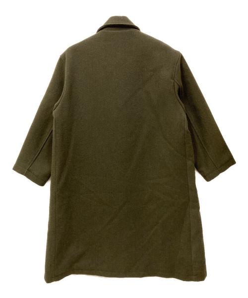 EMMA CLOTHES（エマクローズ）EMMA CLOTHES (エマクローズ) オーバーサイズ ビーバーメルトン ロングチェスターコート カーキ サイズ:SIZE Mの古着・服飾アイテム