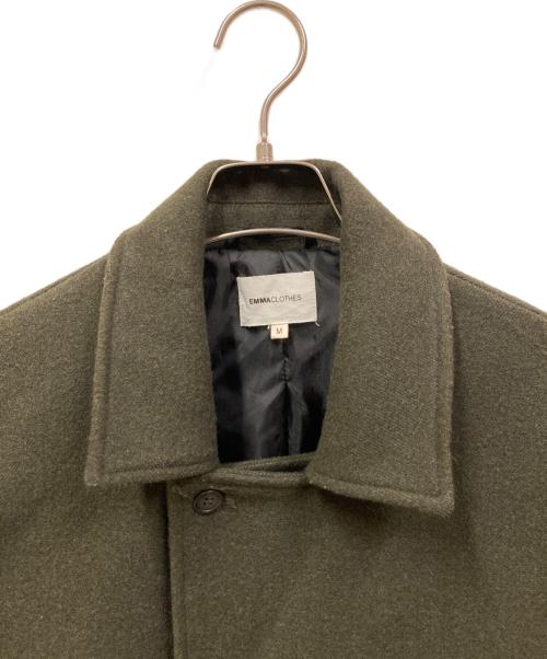 EMMA CLOTHES（エマクローズ）EMMA CLOTHES (エマクローズ) オーバーサイズ ビーバーメルトン ロングチェスターコート カーキ サイズ:SIZE Mの古着・服飾アイテム