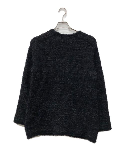 UNITED ARROWS TOKYO（ユナイテッドアローズトウキョウ）UNITED ARROWS TOKYO (ユナイテッドアローズトウキョウ) ツイードモールパイピングカーディガン ブラック サイズ:下記参照の古着・服飾アイテム