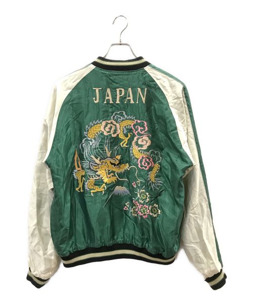 東洋エンタープライズ（トウヨウエンタープライズ）東洋エンタープライズ (トウヨウエンタープライズ) Mid 1950s Style Acetate Souvenir Jacket グリーン×レッド サイズ:XLの古着・服飾アイテム