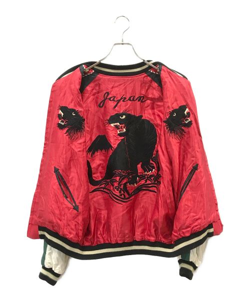 東洋エンタープライズ（トウヨウエンタープライズ）東洋エンタープライズ (トウヨウエンタープライズ) Mid 1950s Style Acetate Souvenir Jacket グリーン×レッド サイズ:XLの古着・服飾アイテム