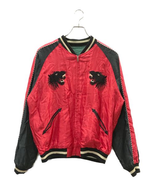 東洋エンタープライズ（トウヨウエンタープライズ）東洋エンタープライズ (トウヨウエンタープライズ) Mid 1950s Style Acetate Souvenir Jacket グリーン×レッド サイズ:XLの古着・服飾アイテム