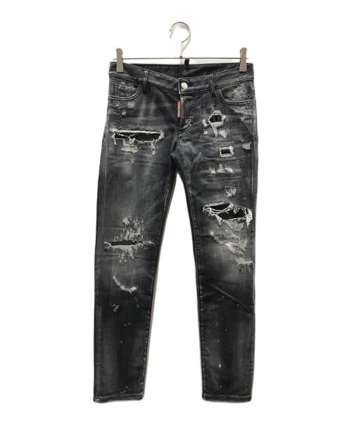 DSQUARED2（ディースクエアード）DSQUARED2 (ディースクエアード) ジェニファークロップドデニム ブラック サイズ:Mの古着・服飾アイテム