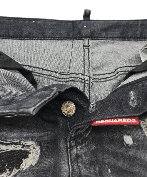 DSQUARED2（ディースクエアード）DSQUARED2 (ディースクエアード) ジェニファークロップドデニム ブラック サイズ:Mの古着・服飾アイテム