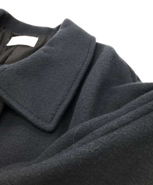 FRAY ID（フレイ アイディー）FRAY ID (フレイ アイディー) スタンドカラーバルマカンコート ネイビーの古着・服飾アイテム