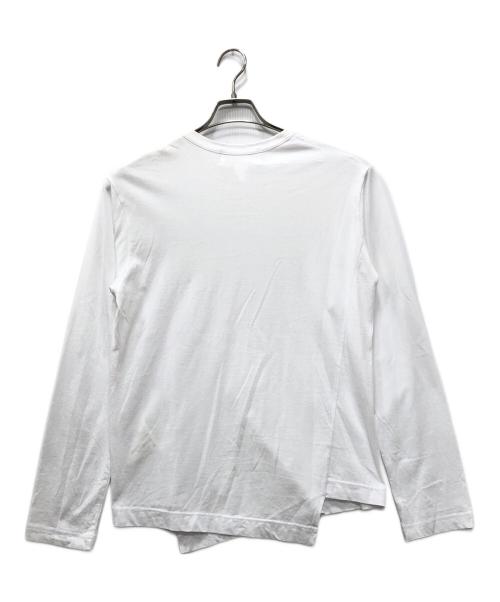 LACOSTE（ラコステ）LACOSTE (ラコステ) COMME des GARCONS SHIRT (コムデギャルソンシャツ) ツイストカットソー ホワイト サイズ:Sの古着・服飾アイテム