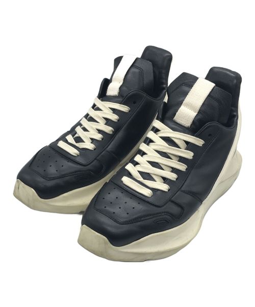 RICK OWENS（リックオウエンス）RICK OWENS (リックオウエンス) STROBE GEO GETH ランナー ホワイト×ブラック サイズ:38の古着・服飾アイテム
