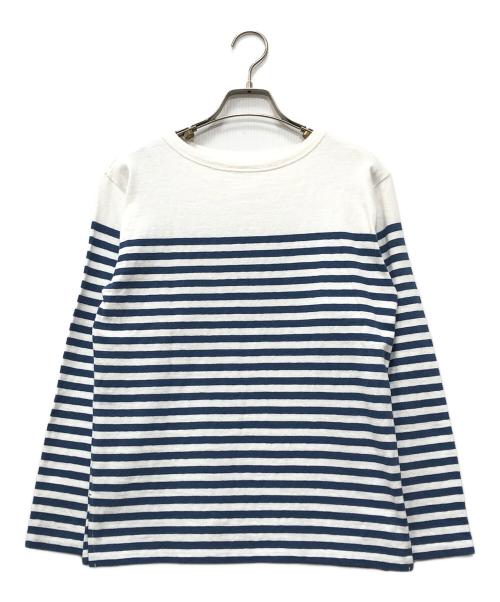 45R（フォーティファイブ・アール）45R (フォーティファイブ・アール) バスクシャツ ブルー サイズ:1の古着・服飾アイテム