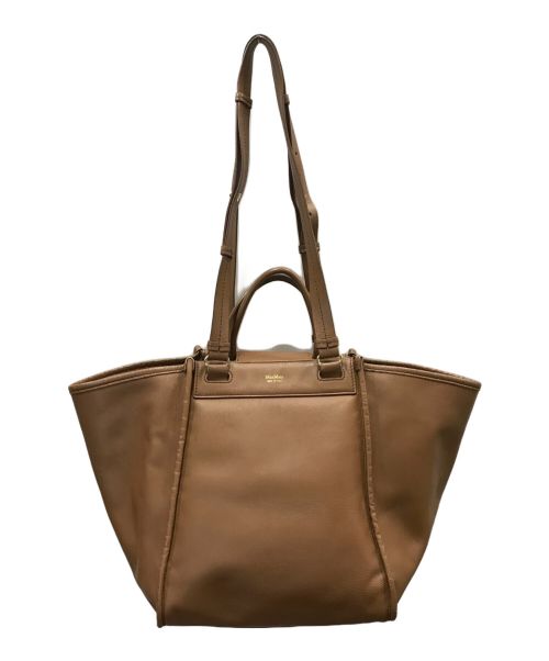 MaxMara（マックスマーラ）MaxMara (マックスマーラ) アイコン リバーシブル 2WAY トートバッグ ブラウン サイズ:下記参照の古着・服飾アイテム