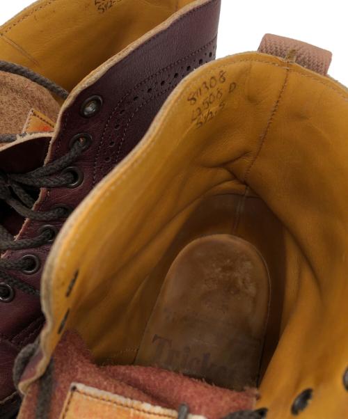 Tricker's（トリッカーズ）Tricker's (トリッカーズ) ウィングチップカントリーブーツ ブラウン サイズ:5 1/2の古着・服飾アイテム