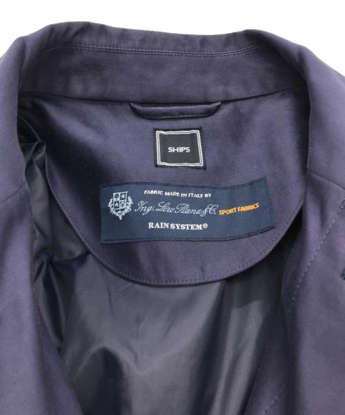 SHIPS（シップス）SHIPS (シップス) LORO PIANA RAIN SYSTEM コットン ステンカラーコート ネイビー サイズ:Mの古着・服飾アイテム