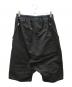 RICK OWENS (リックオウエンス) サルエルコットンハーフパンツ ブラック サイズ:36：20000円