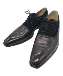 FRANCESCO BENIGNO（フランチェスコ・ベニーニョ）の古着「スエード切替ドレスシューズ」｜ブラウン