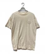 MONCLER GENIUSモンクレール ジーニアス）の古着「ワンポイントロゴTシャツ」｜ベージュ