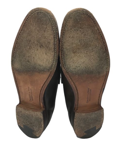 Crockett & Jones（クロケット＆ジョーンズ）Crockett & Jones (クロケット＆ジョーンズ) BARNEYS NEWYORK (バーニーズ・ニューヨーク) コインローファー ブラウン サイズ:5 1/2の古着・服飾アイテム