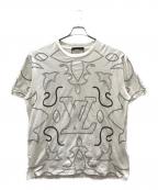 LOUIS VUITTONルイ ヴィトン）の古着「エンブロイダードコットンTシャツ」｜ホワイト