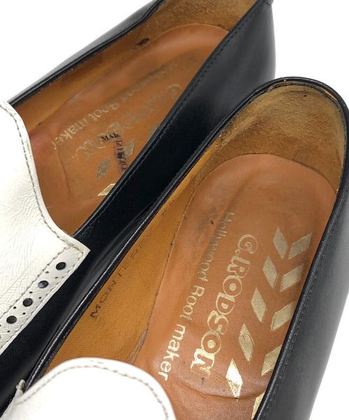 G.RODSON（ジーロッドソン）G.RODSON (ジーロッドソン) バイカラーローファー ブラック サイズ:6の古着・服飾アイテム