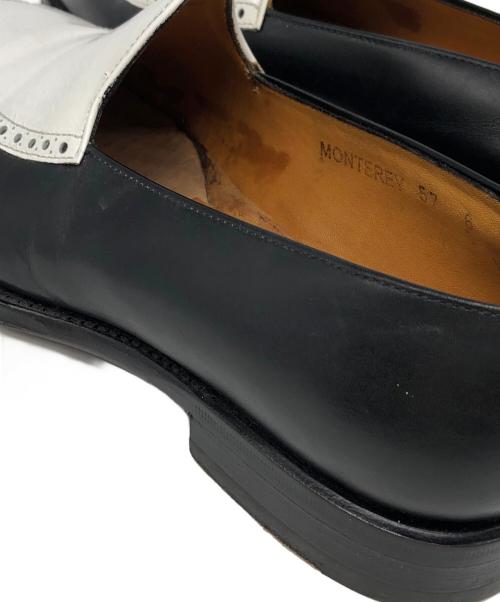 G.RODSON（ジーロッドソン）G.RODSON (ジーロッドソン) バイカラーローファー ブラック サイズ:6の古着・服飾アイテム