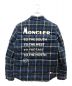 MONCLER (モンクレール) FRAGMENT DESIGN (フラグメントデザイン) MORANチェックダウンジャケット ネイビー サイズ:S：45000円