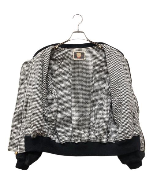 PINK HOUSE（ピンクハウス）PINK HOUSE (ピンクハウス) ジップブルゾン ブラック サイズ:下記参照の古着・服飾アイテム