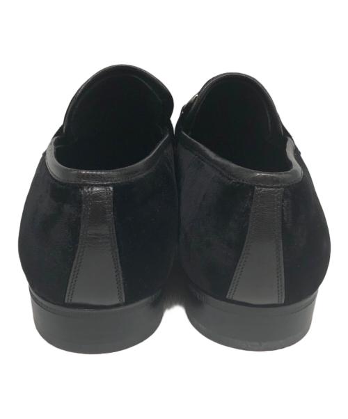 Salvatore Ferragamo（サルヴァトーレ フェラガモ）Salvatore Ferragamo (サルヴァトーレ フェラガモ) ベロアビットローファー ブラック サイズ:6 1/2EEの古着・服飾アイテム