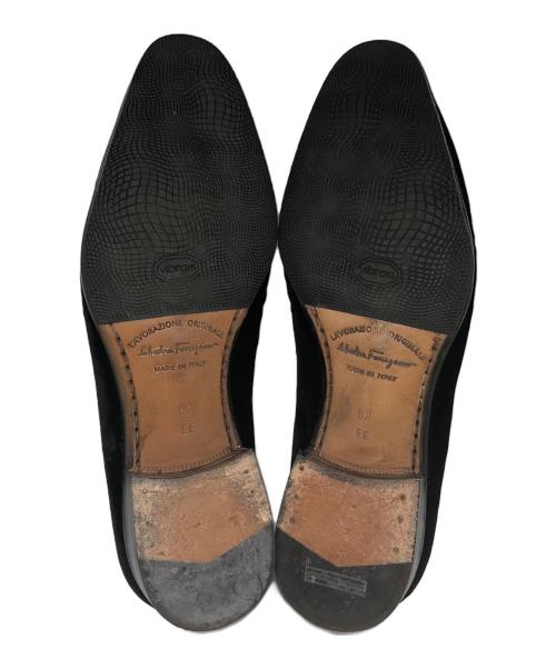 Salvatore Ferragamo（サルヴァトーレ フェラガモ）Salvatore Ferragamo (サルヴァトーレ フェラガモ) ベロアビットローファー ブラック サイズ:6 1/2EEの古着・服飾アイテム