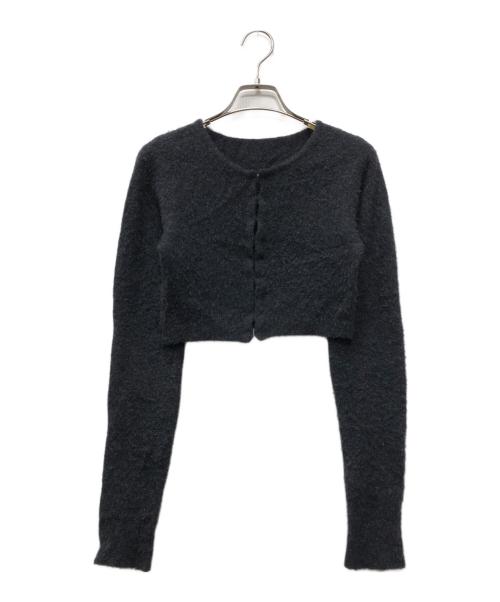 biotope（ビオトープ）biotope (ビオトープ) cashmere hook cardigan グレー サイズ:Fの古着・服飾アイテム