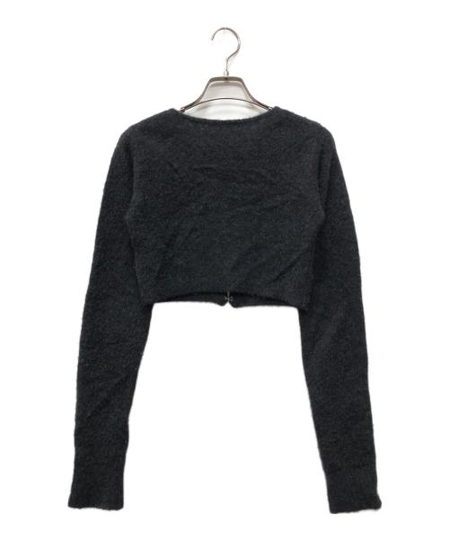 biotope（ビオトープ）biotope (ビオトープ) cashmere hook cardigan グレー サイズ:Fの古着・服飾アイテム