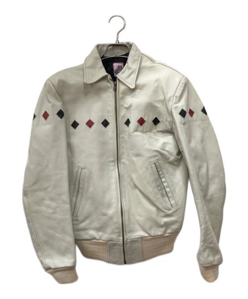 Reminiscence（レミニセンス）Reminiscence (レミニセンス) レザージャケット ホワイト サイズ:38の古着・服飾アイテム