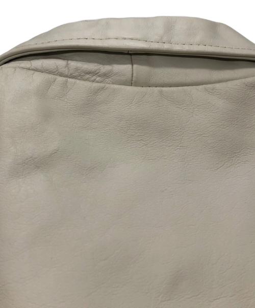 Reminiscence（レミニセンス）Reminiscence (レミニセンス) レザージャケット ホワイト サイズ:38の古着・服飾アイテム