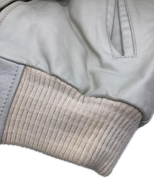 Reminiscence（レミニセンス）Reminiscence (レミニセンス) レザージャケット ホワイト サイズ:38の古着・服飾アイテム