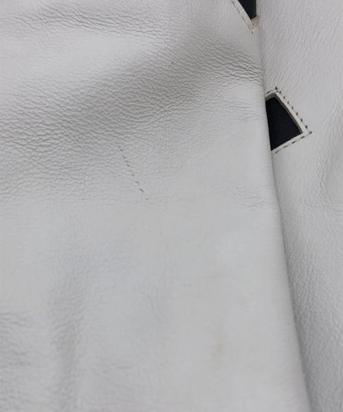 Reminiscence（レミニセンス）Reminiscence (レミニセンス) レザージャケット ホワイト サイズ:38の古着・服飾アイテム