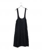 Y'sワイズ）の古着「サイドボタン ジャンパースカート」｜ブラック