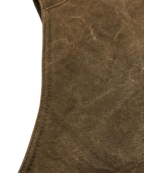 arts&crafts（アーツアンドクラフツ）arts&crafts (アーツアンドクラフツ) kenneth field (ケネスフィールド) BEAMS PLUS (ビームスプラス) 別注 パラフィン加工ハンティングベスト ブラウン サイズ:Sの古着・服飾アイテム