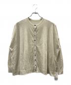 Spick and Spanスピックアンドスパン）の古着「2way ウォッシャブル シアーカーディガン」｜ベージュ