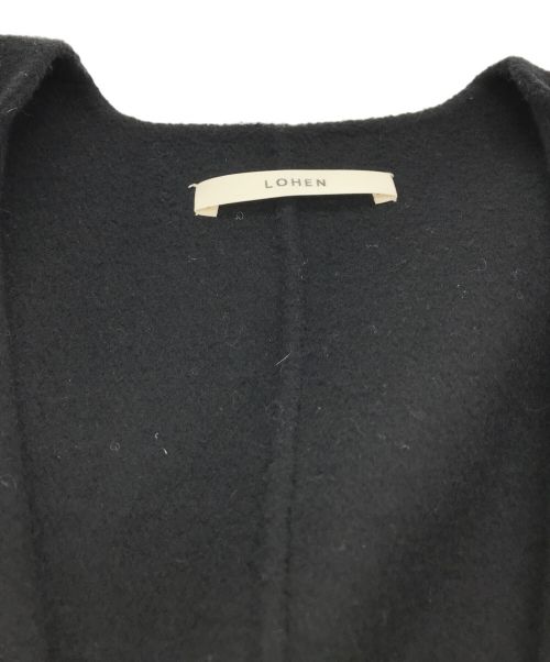 LOHEN（ローヘン）LOHEN (ローヘン) バックフォルムリバーZIPブルゾンコート ブラック サイズ:FREEの古着・服飾アイテム