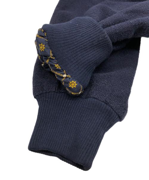 GUCCI（グッチ）GUCCI (グッチ) 総柄リバーシブルジャケット ネイビー サイズ:52の古着・服飾アイテム