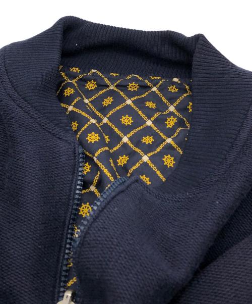 GUCCI（グッチ）GUCCI (グッチ) 総柄リバーシブルジャケット ネイビー サイズ:52の古着・服飾アイテム