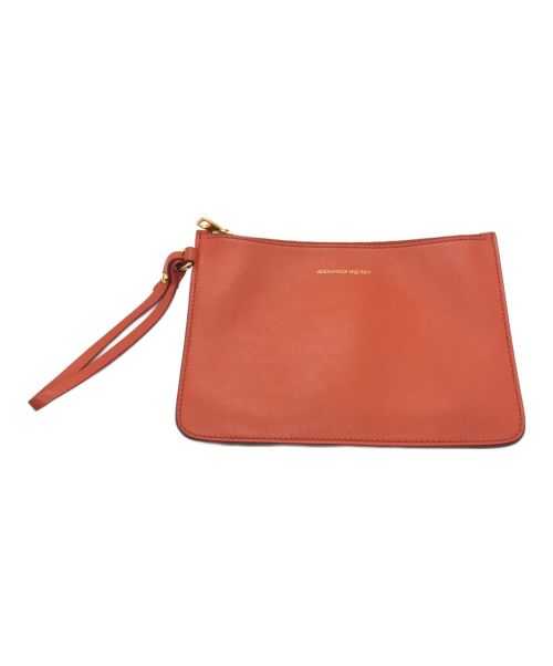 ALEXANDER McQUEEN（アレキサンダーマックイーン）ALEXANDER McQUEEN (アレキサンダーマックイーン) レザー バケットバッグ レッド サイズ:下記参照の古着・服飾アイテム